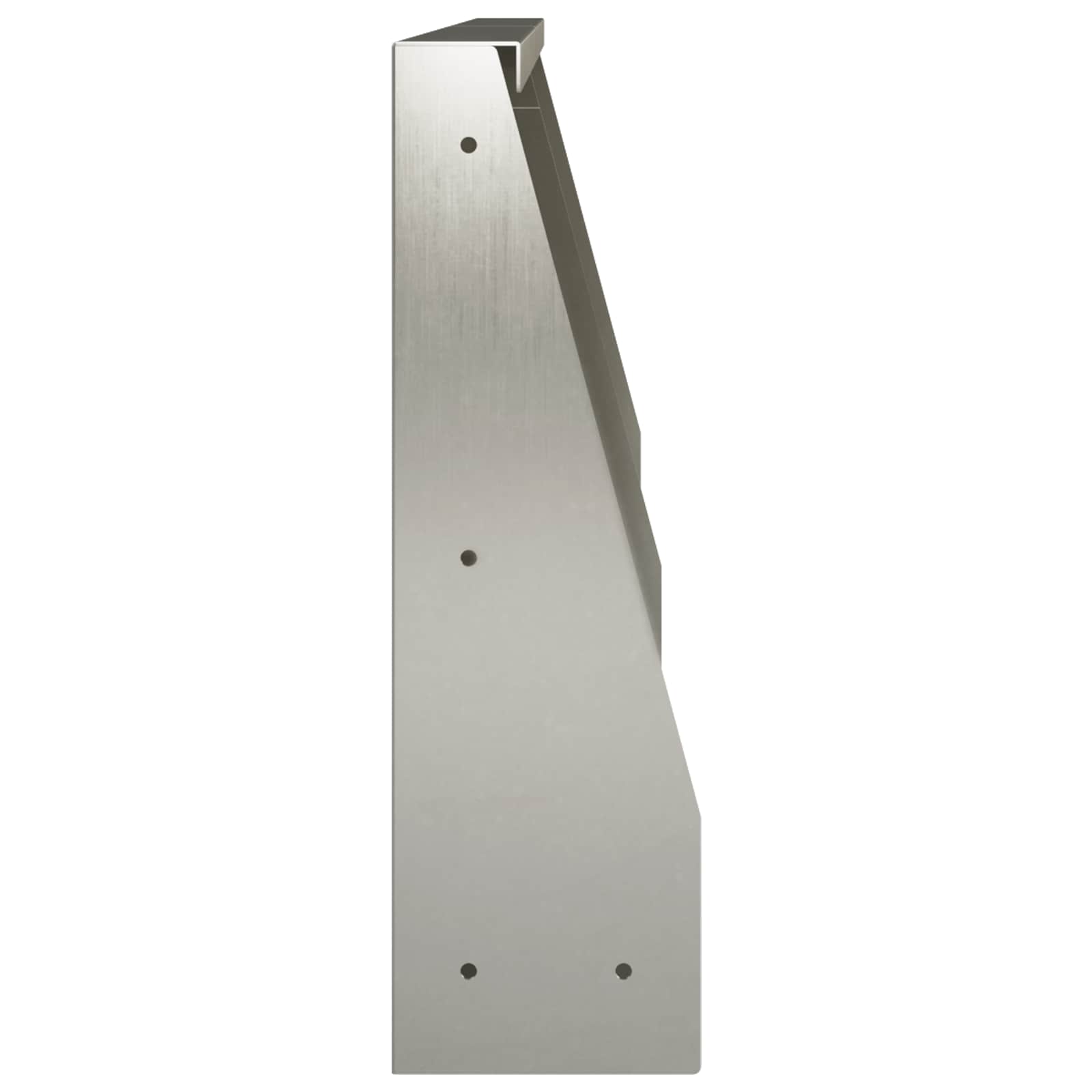 Keerwand 2 st 40 x 12 x 40 cm Roestvrij staal zilver