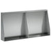 Keerwand 2 st 40 x 12 x 40 cm Gegalvaniseerd staal zilver
