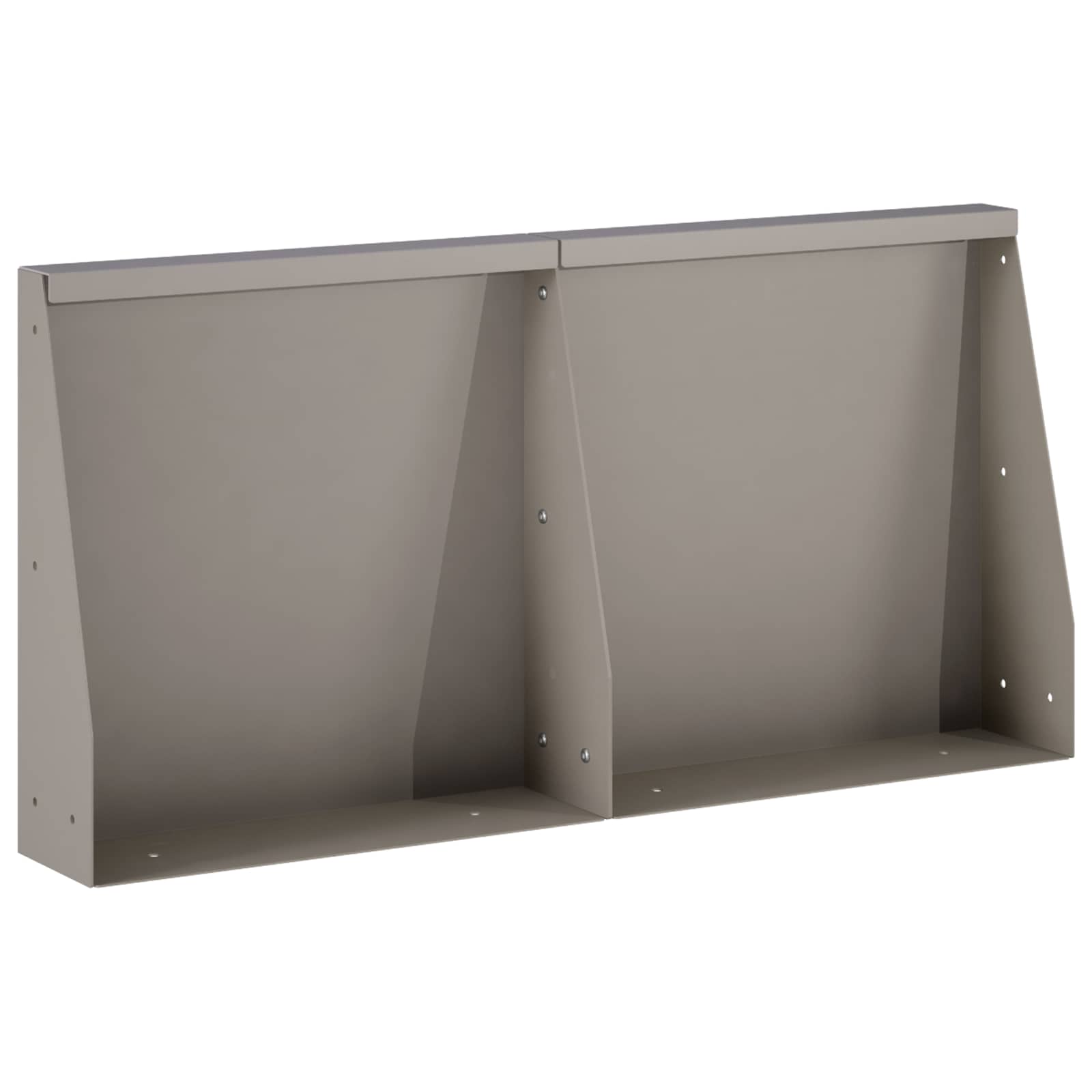 Keerwand 2 st 40 x 12 x 40 cm weervast staal Roestkleurig