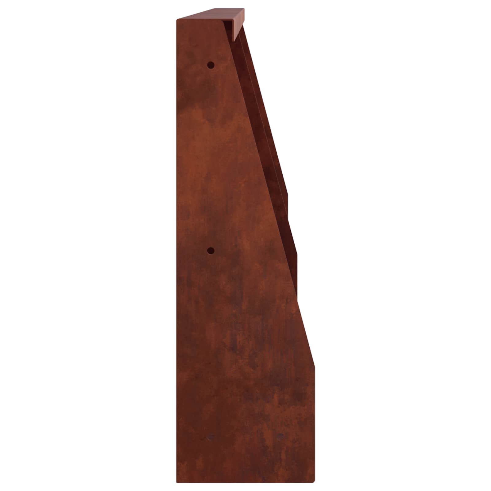Keerwand 2 st 40 x 12 x 40 cm weervast staal Roestkleurig