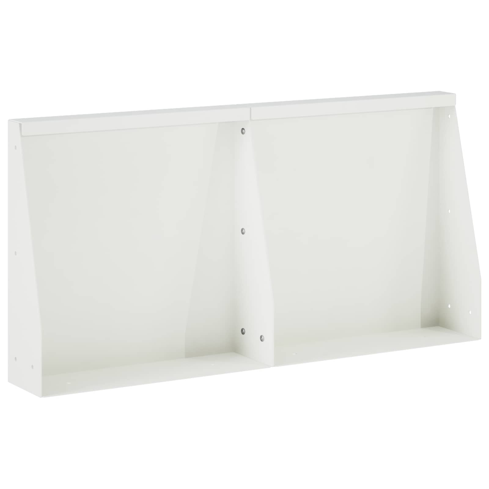 Keerwand 2 st 40 x 12 x 50 cm Staal Wit