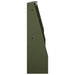 Keerwand 2 st 40 x 12 x 50 cm Staal Olijfgroen