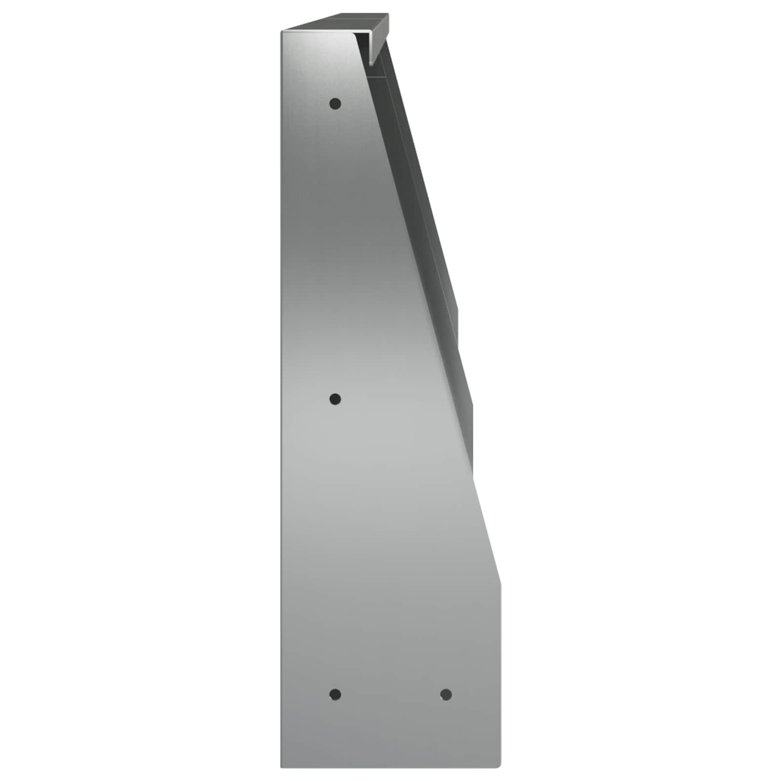 Keerwand 2 st 40 x 12 x 50 cm Gegalvaniseerd staal zilver