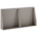Keerwand 2 st 40 x 12 x 50 cm weervast staal Roestkleurig