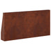 Keerwand 2 st 40 x 12 x 50 cm weervast staal Roestkleurig