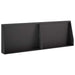 Keerwand 2 st 60 x 12 x 30 cm Staal Zwart