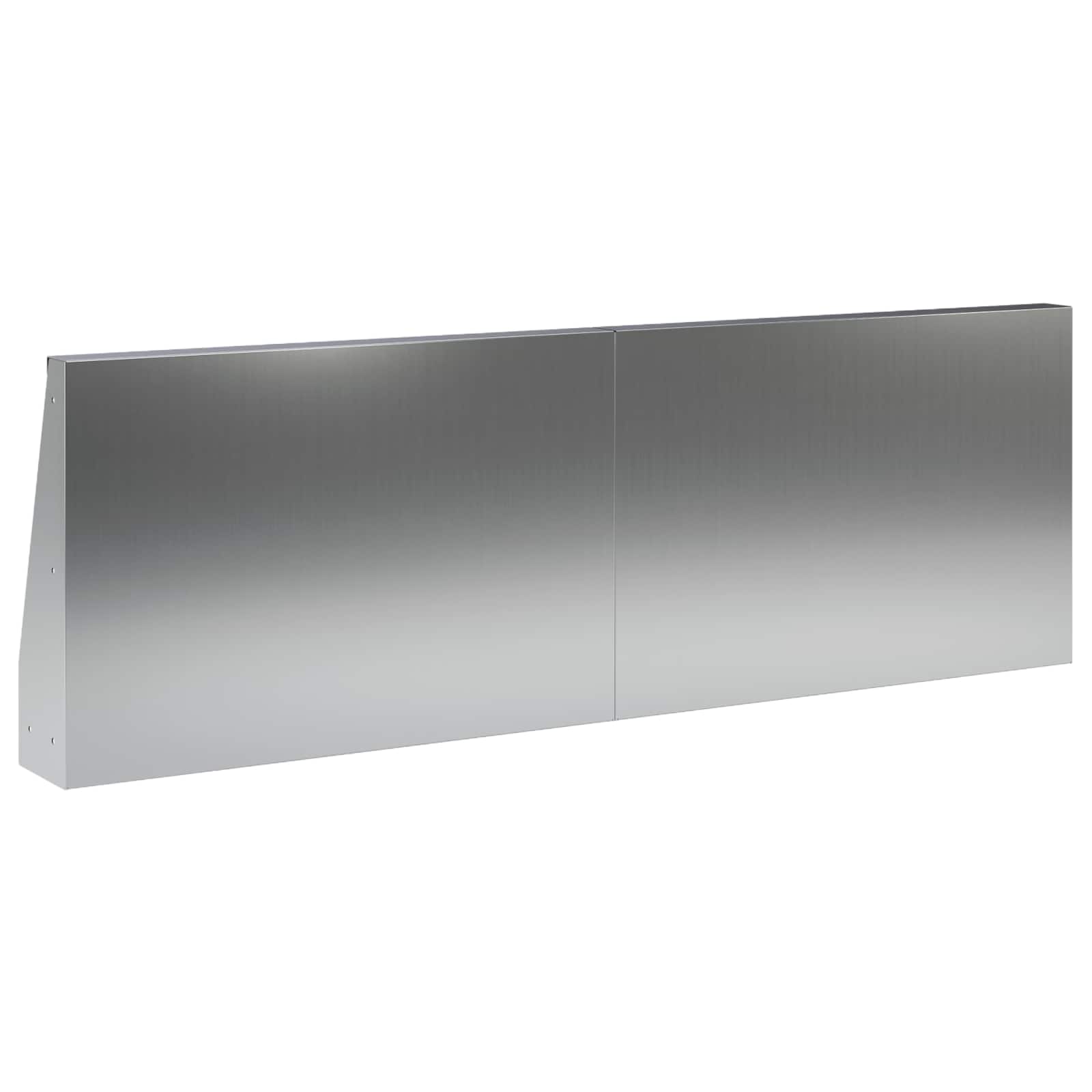 Keerwand 2 st 60 x 12 x 30 cm Gegalvaniseerd staal zilver