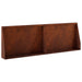 Keerwand 2 st 60 x 12 x 30 cm weervast staal Roestkleurig