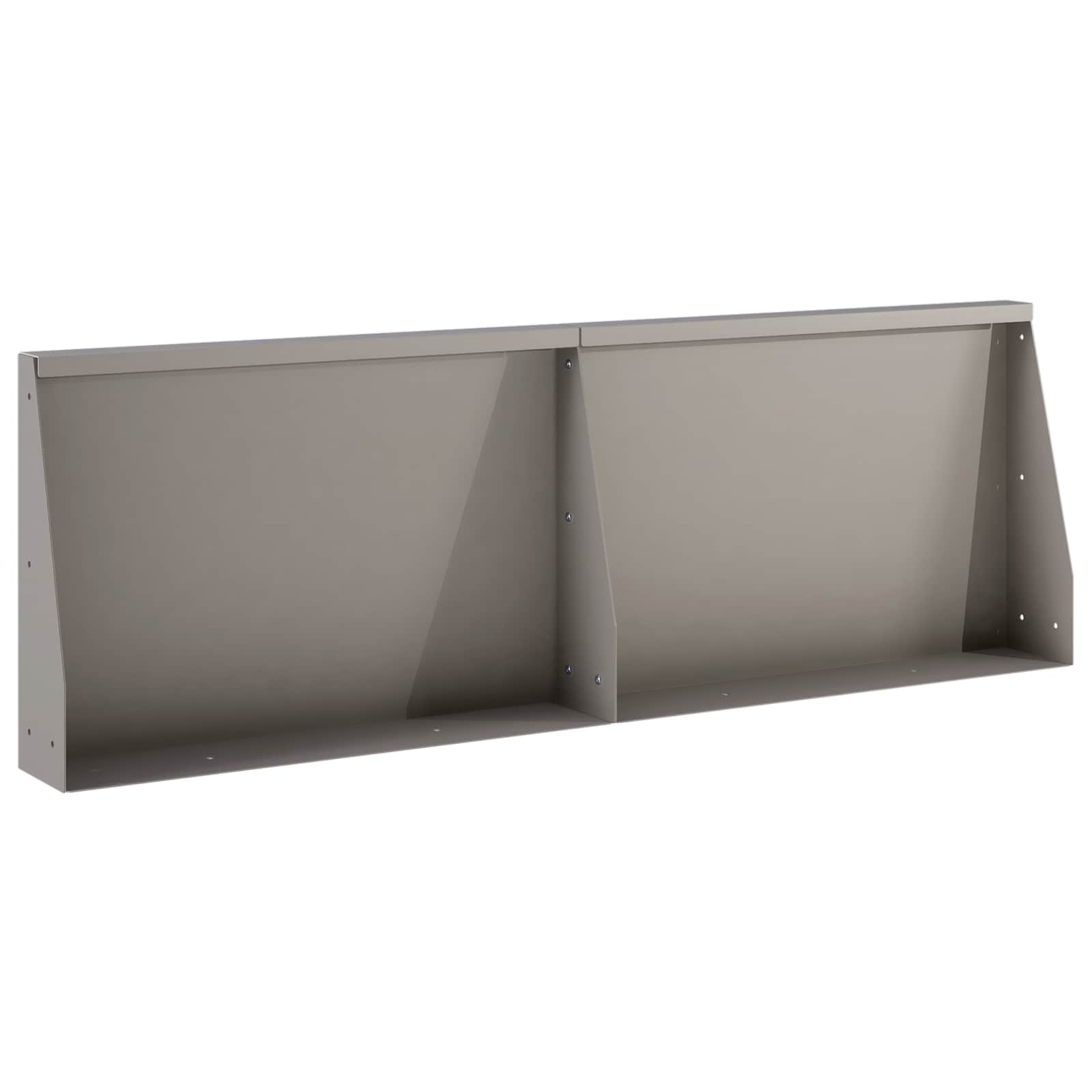 Keerwand 2 st 60 x 12 x 30 cm weervast staal Roestkleurig