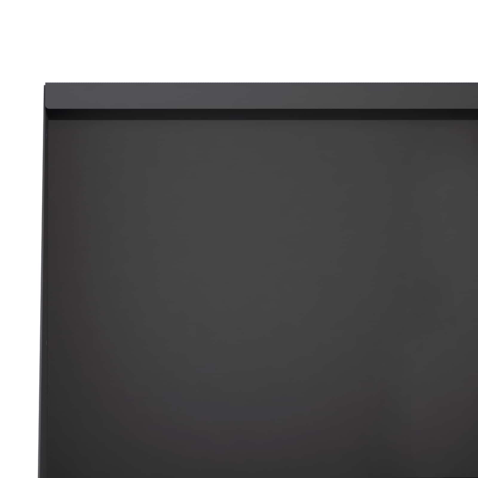 Keerwand 2 st 60 x 12 x 40 cm Staal Zwart