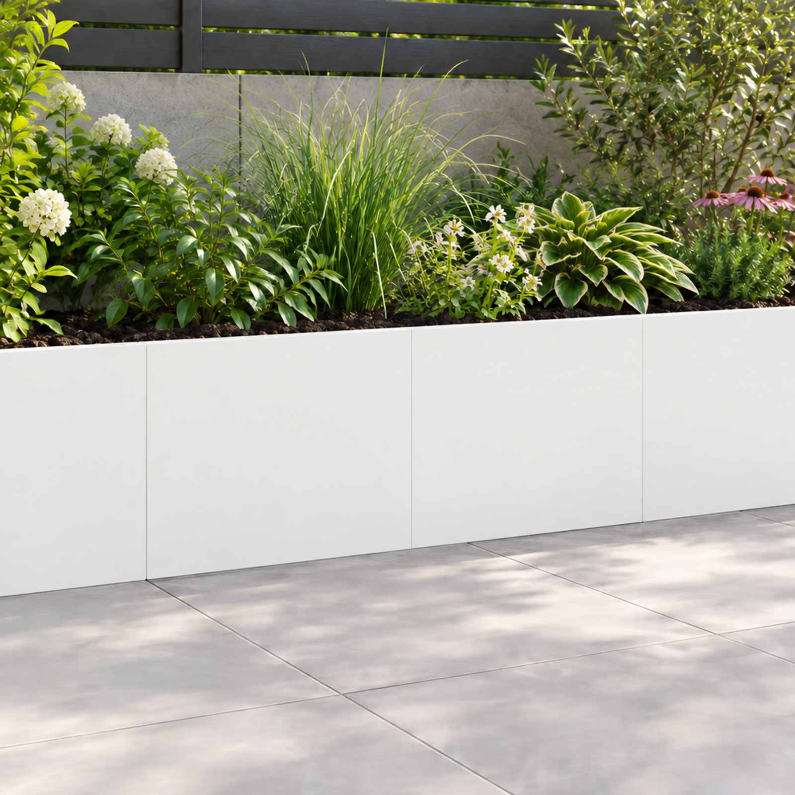 Keerwand 2 st 60 x 12 x 30 cm Staal Wit