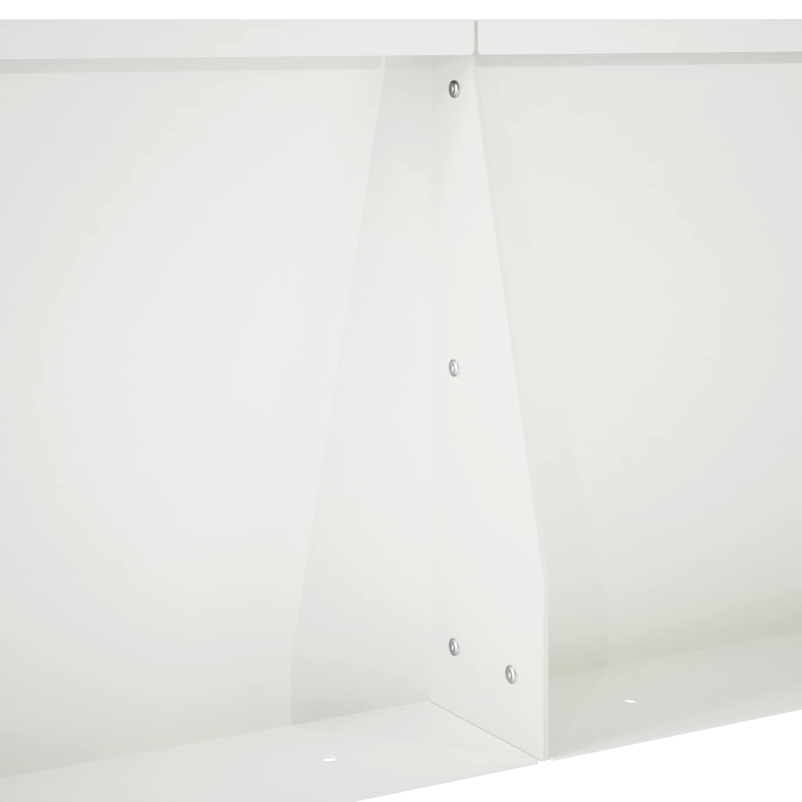 Keerwand 2 st 60 x 12 x 40 cm Staal Wit