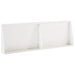 Keerwand 2 st 60 x 12 x 40 cm Staal Wit