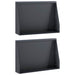 Keerwand 2 st 60 x 12 x 40 cm Staal Antraciet