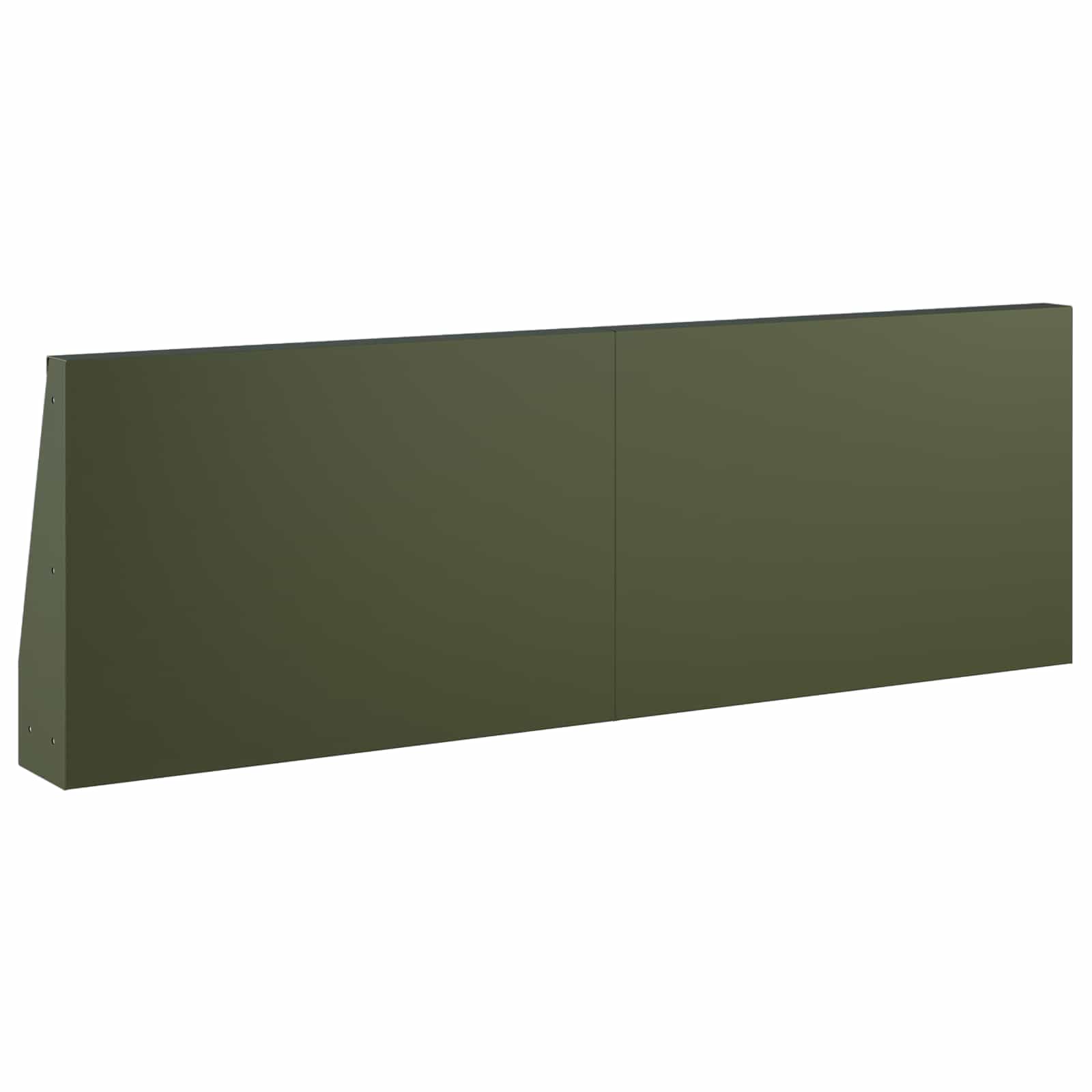 Keerwand 2 st 60 x 12 x 40 cm Staal Olijfgroen