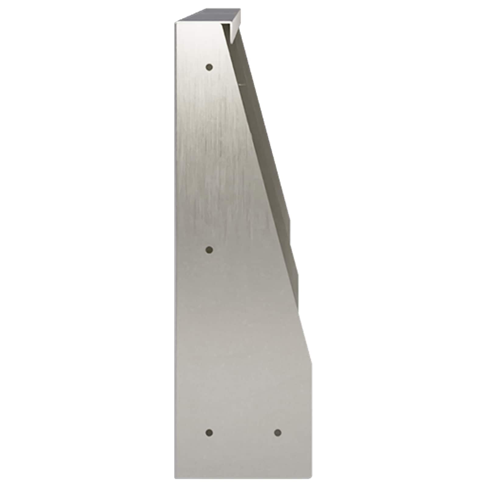 Keerwand 2 st 60 x 12 x 40 cm Roestvrij staal zilver