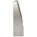 Keerwand 2 st 60 x 12 x 40 cm Roestvrij staal zilver