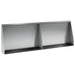 Keerwand 2 st 60 x 12 x 40 cm Gegalvaniseerd staal zilver