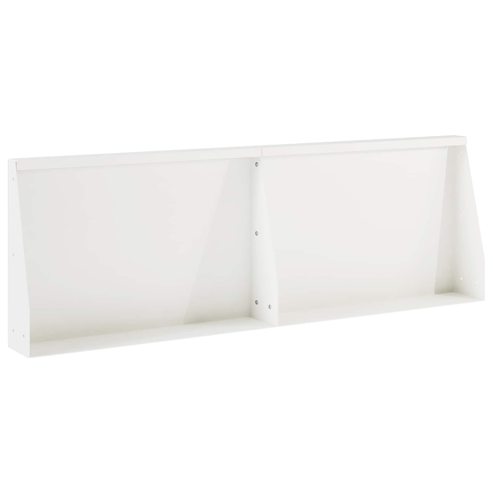 Keerwand 2 st 60 x 12 x 50 cm Staal Wit