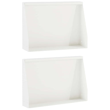 Keerwand 2 st 60 x 12 x 50 cm Staal Wit