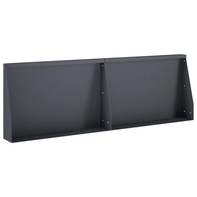 Keerwand 2 st 60 x 12 x 50 cm Staal Antraciet