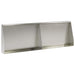 Keerwand 2 st 60 x 12 x 50 cm Roestvrij staal zilver