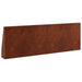 Keerwand 2 st 60 x 12 x 50 cm weervast staal Roestkleurig