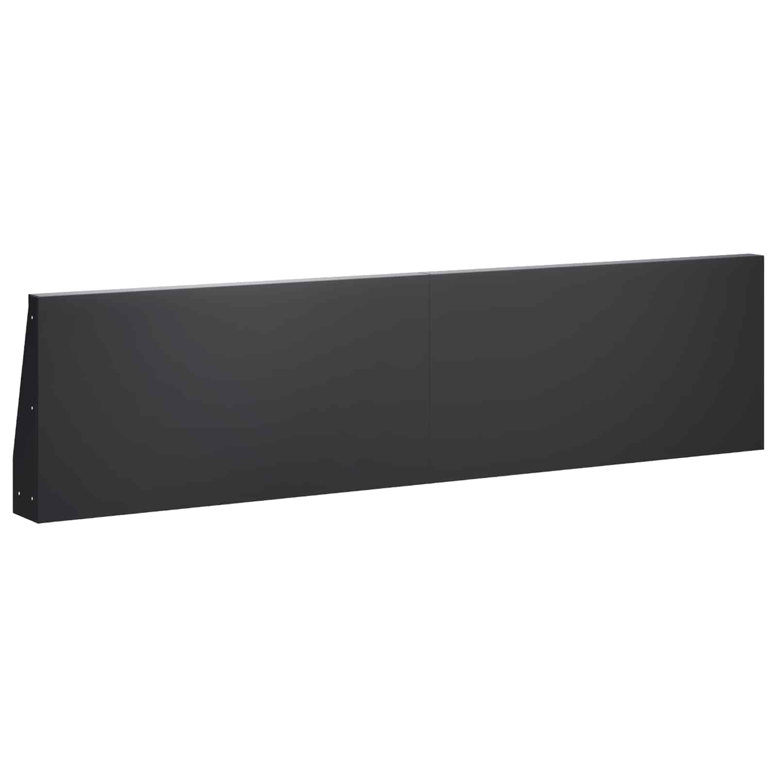 Keerwand 2 st 80 x 12 x 30 cm Staal Zwart
