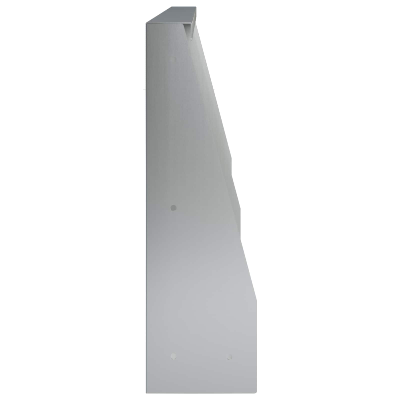 Keerwand 2 st 80 x 12 x 30 cm Gegalvaniseerd staal zilver