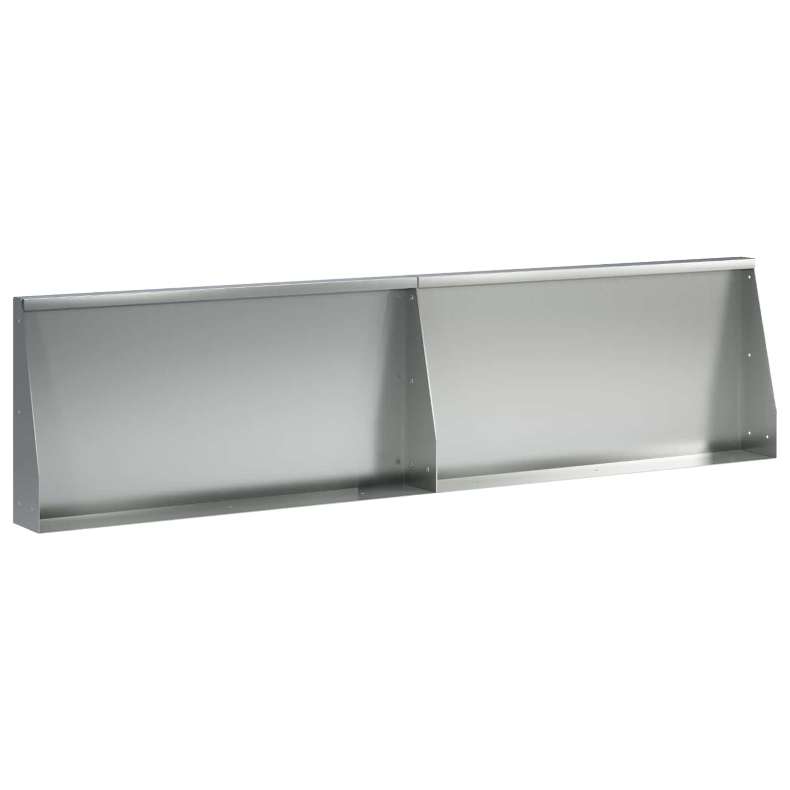 Keerwand 2 st 80 x 12 x 40 cm Gegalvaniseerd staal zilver