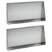 Keerwand 2 st 80 x 12 x 40 cm Gegalvaniseerd staal zilver