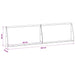 Keerwand 2 st 80 x 12 x 40 cm weervast staal Roestkleurig