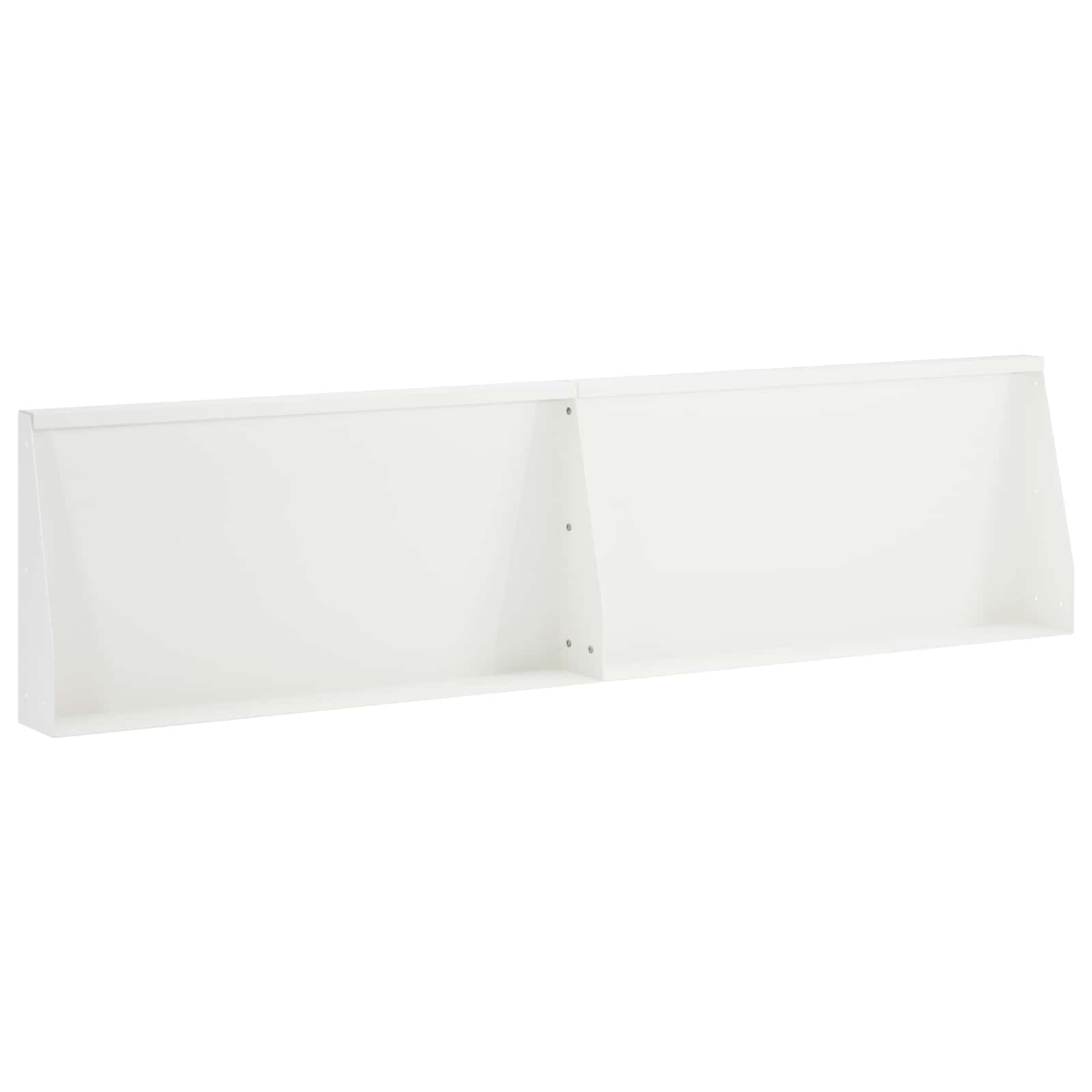 Keerwand 2 st 80 x 12 x 50 cm Staal Wit