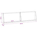 Keerwand 2 st 80 x 12 x 50 cm Staal Antraciet