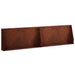 Keerwand 2 st 80 x 12 x 50 cm weervast staal Roestkleurig