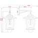 Wandlamp with LED Bulb 2 st Zwart 19 x 14 x 25 cm RVS en ABS