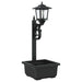Bollard Light met Plantenbak Zwart 29 x 28 x 74 cm ABS en PP