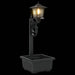 Bollard Light met Plantenbak Zwart 29 x 28 x 74 cm ABS en PP