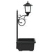 Bollard Light met Plantenbak Zwart 29 x 28 x 74 cm ABS en PP