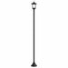 Lantaarnpaal Set 2 st Zwart 16 x 16 x 156 cm RVS en ABS