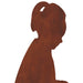 Tuinstekers 38 x 15 cm weervast staal Roestkleurig