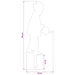 Tuinstekers 38 x 15 cm weervast staal Roestkleurig