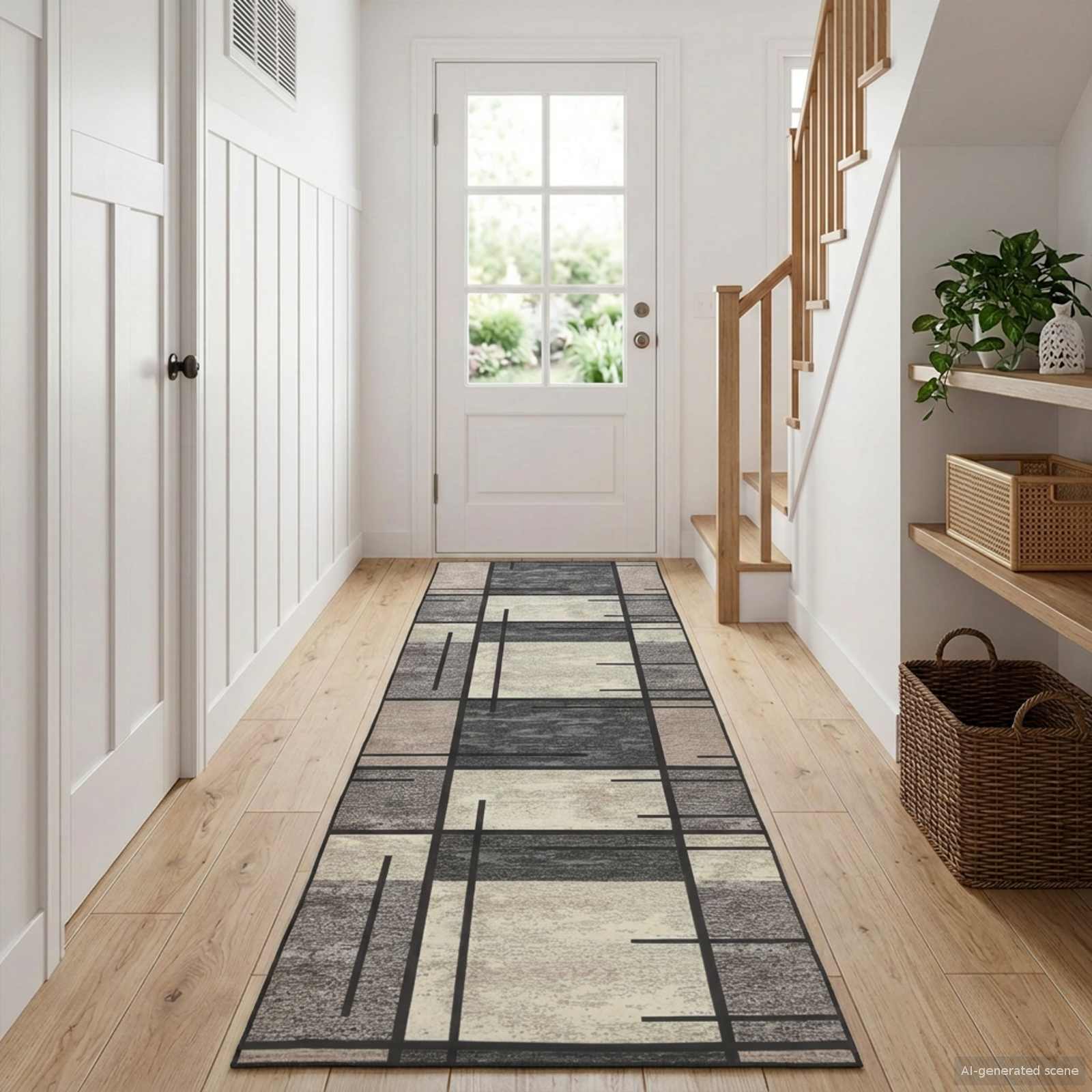 Vloerkleedloper LESAKA Bruin 50 x 150 cm Diamantvelours