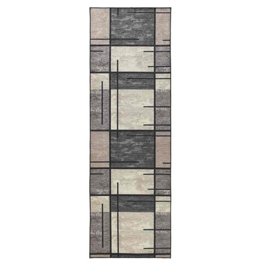 Vloerkleedloper LESAKA Bruin 100 x 400 cm Diamantvelours