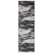 Vloerkleedloper LESAKA Zwart en Goud 80 x 400 cm Diamantvelours