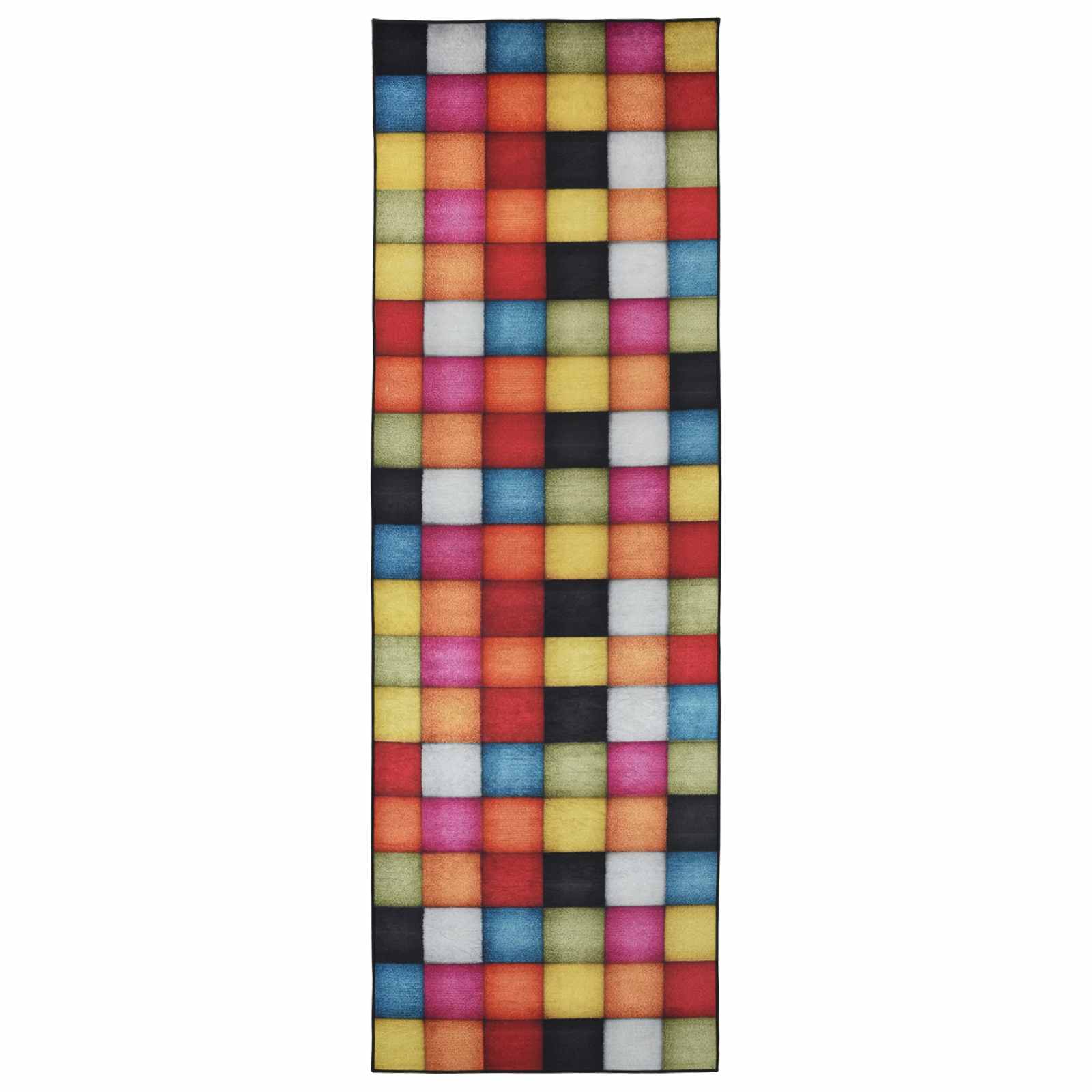 Vloerkleedloper LESAKA kleurrijk 50 x 450 cm Diamantvelours