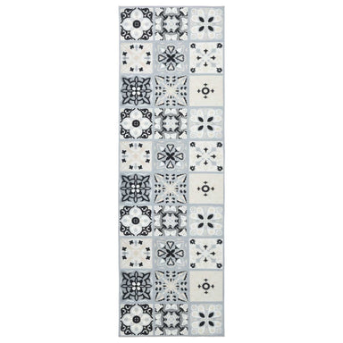 Vloerkleedloper ORIZ 1150 gsm Grijs en zwart 100% polyestervilt
