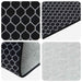 Vloerkleedloper ORIZ 1150 gsm Zwart gaaspatroon