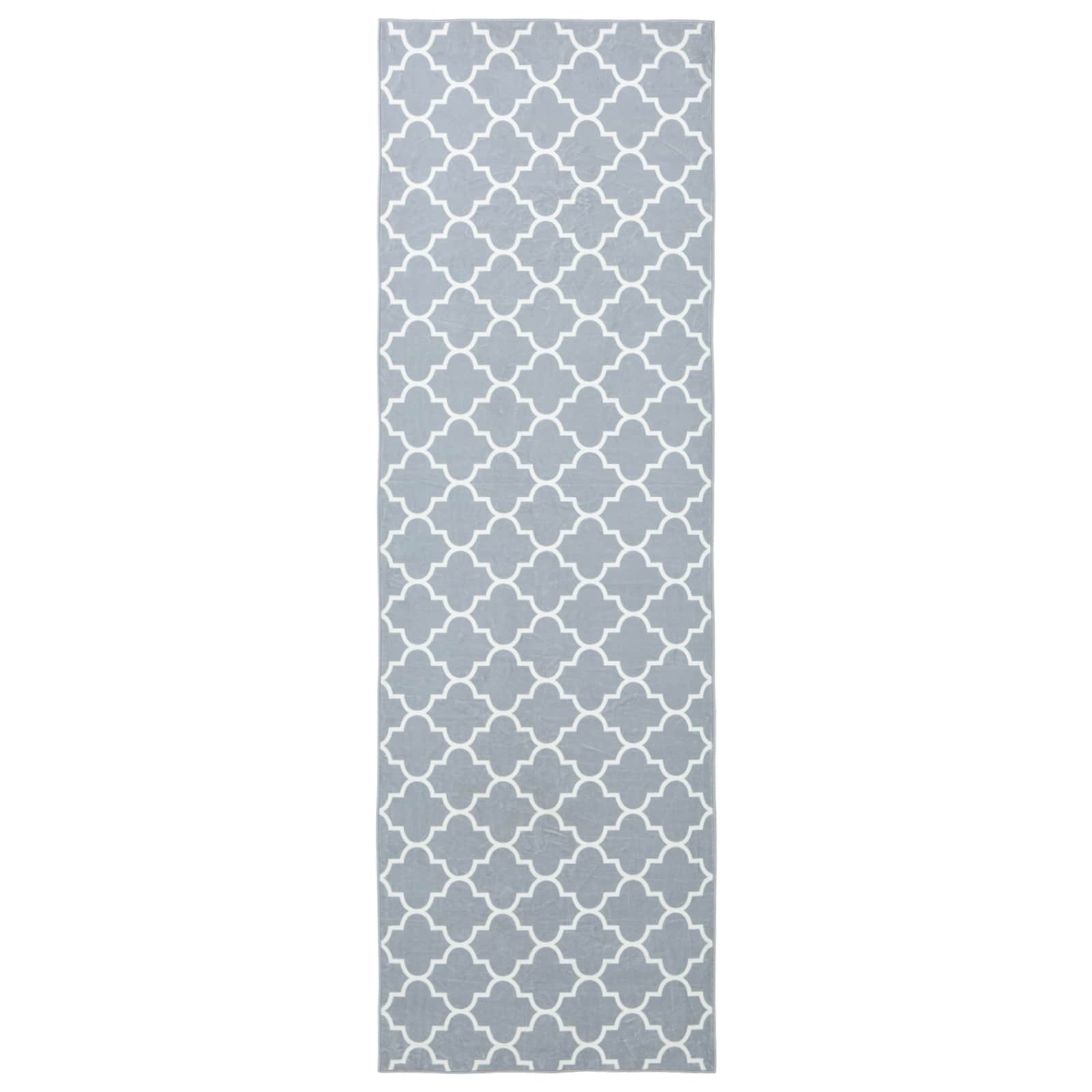 Vloerkleedloper ORIZ 1150 gsm Grijs en Wit 100% polyestervilt