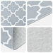 Vloerkleedloper ORIZ 1150 gsm Grijs en Wit 100% polyestervilt